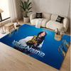 Tappeto in Cristallo di Velluto con Nome Personalizzato, Tappetino Antiscivolo Confortevole Billie Eilish per Decorazione della Stanza