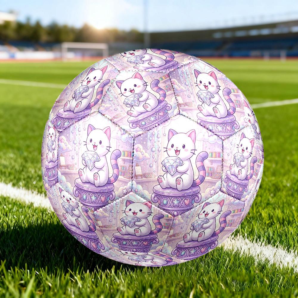 1 Stück Magical Cat Kingdom Größe 5 Fußball Professionell Leicht Langlebig Spiel Training Fußball Indoor & Outdoor Sportball Trainingsball y84
