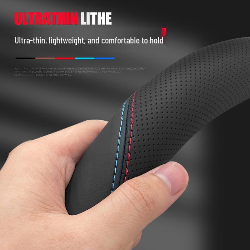 Genuine Leather Steering Wheel Cover for Dongfeng Furika (F4, F7, F11, F15, S, L, M) - Thin Design