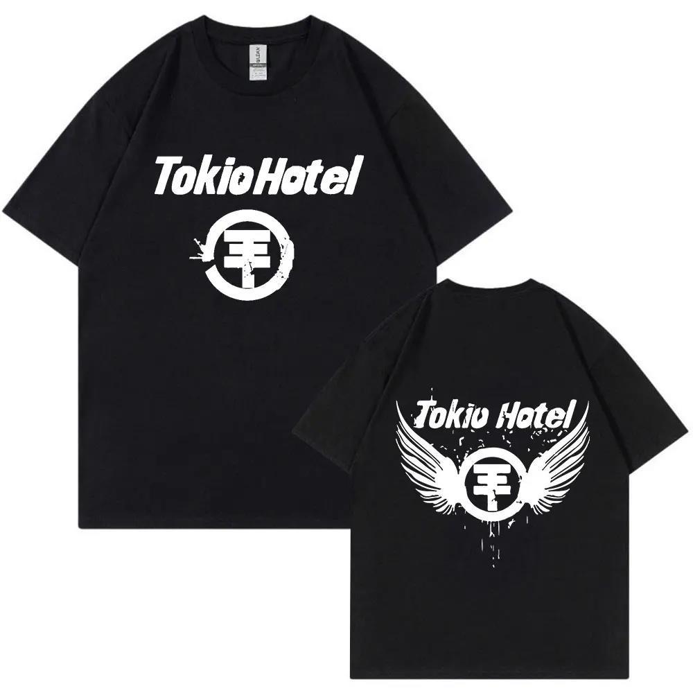 Rock Band Tokio Hotel Kaulitz Graphic Print T Shirt Fashion Punk Short Sleeve  Casual Hip Op Streetwear Plus Size T Shirt Women