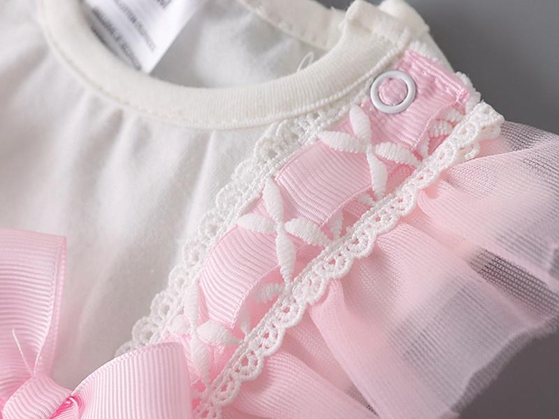 Zomer Kant Strik Pasgeboren Baby Meisjes Bodysuits Wit Mouwloos Katoen Jumpsuit Onesie Kleding