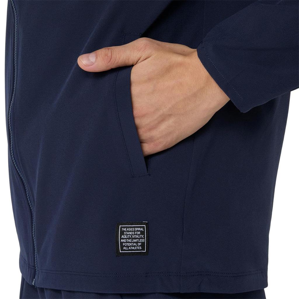 Training Wear WATER REPELLENT STRETCH WOVEN HOODIE MIDNIGHT 3XL [ASICS]