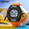 Sanda Multifunctional Sports Watch for Youth: 7-Color Night Light with Countdown Timer