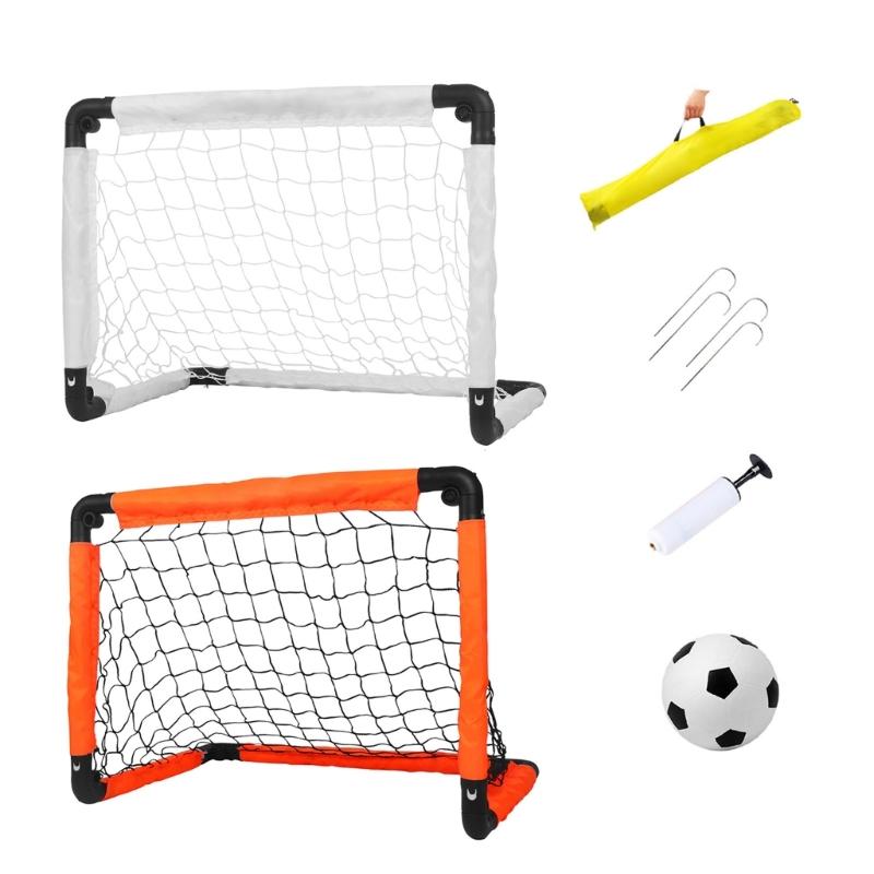 Foldable Football Goals Mini Soccer Ball Net Portable Soccer Goal Practice Soccer Net Football Outdoor Training Net