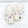 13 stycken skodekorationer för Crocs Färgstark Diamant Fjäril Kedja Dekoration Spänne för Croc Berlock Set Tillbehör Dam Flickor Gåva
