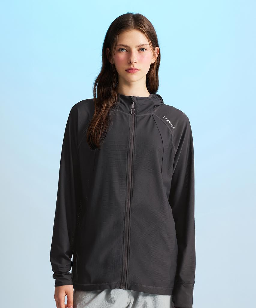 Leijibi Tech Flow Hydro Performance Loose Fit Hooded Zip-Up Rash Guard M (3 Colors)