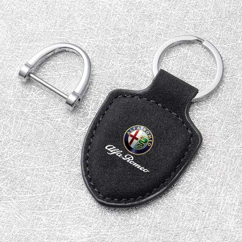 Car Stickers For Alfa Romeo Car KeyChain Creative Shield Keychain Anti Lost Keyring Accessories Alfa Romeo Giulietta 159 147 156