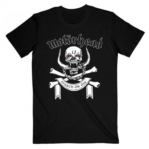Motorhead Unisex Täiskasvanute March Or Die Laulusõnad Puuvillane T-särk