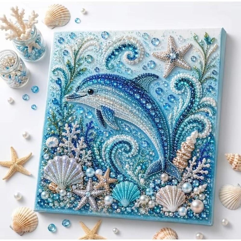 Poulpe Scintillant Kit de Peinture Perle DIY Tortue Océan Ensemble d'Art Amateur de la Mer