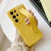 Curly Wave Wrist Strap Bracket Case For Samsung S25 Edge S24 S23 S22 Ultra Plus FE A56 A36 A26 A16 A55 Candy Soft Silicone Cover