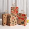 Valentine’s Day Heart Kraft Gift Bags Handcrafted Party And Decoration Packaging