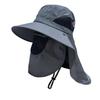 Summer UV Protection Sun Hat for Men Women Outdoor Visor Bucket Hat with Neck Flap And Face Guard Wide Brim Fisherman Hat for Fishing Camping Hiking
