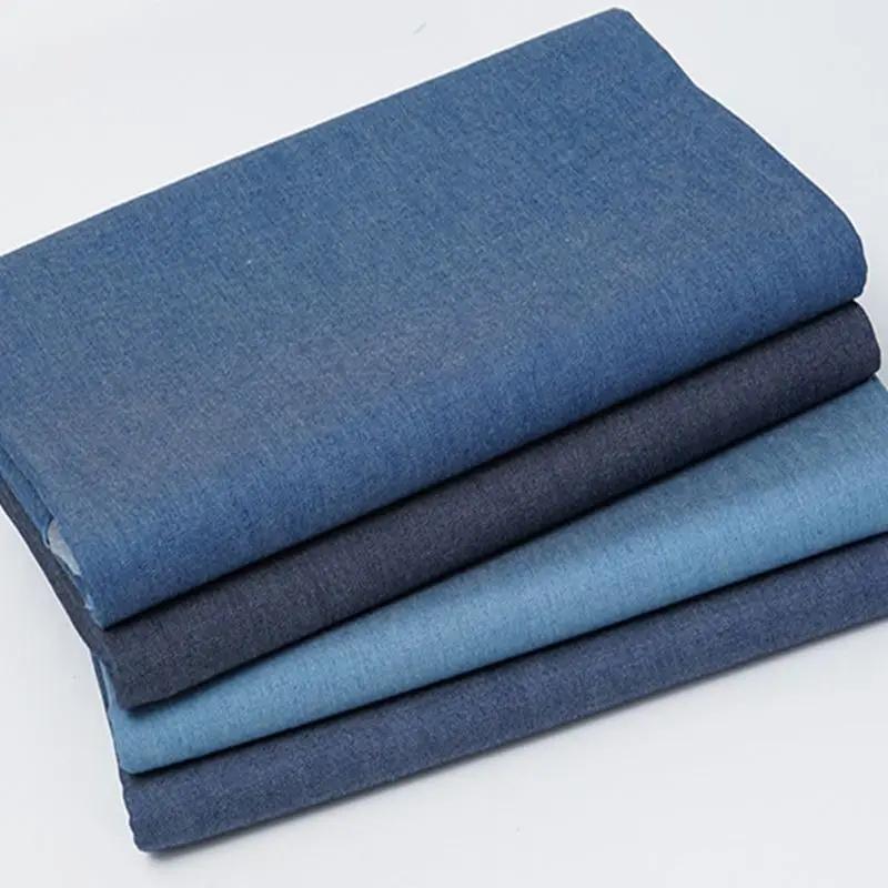 145x45/180cm Weicher Dünner Baumwoll-Denimstoff Für die Herstellung von Kleidern, Jacken, Hosen, Handgefertigte DIY-Nähstoffe TJ4512