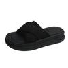 Fashion Thick-soled Small Fragrant One-word Slippers, Women's New Summer Wear French Small Sandals Beach Sandals In 2025