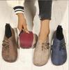 Fashion Comfortable Soft Sole Round Toe Flats Shoes for Women - Buckle Decorated, Solid Color, Casual, Breathable, Easy Slip-On Design