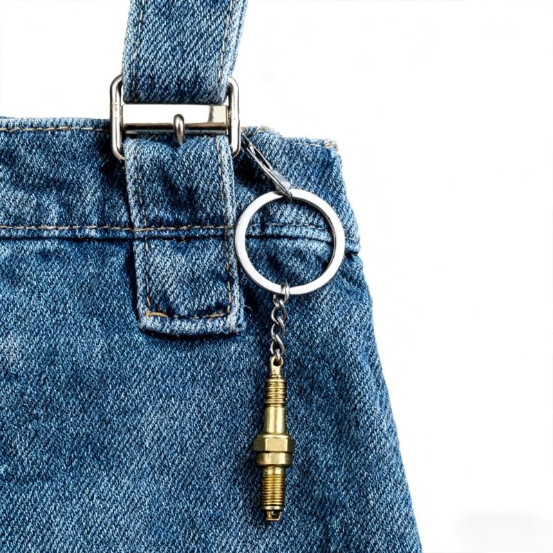 Metal Car Keychain Accessory Nonslip Grip Multipurpose Use Vehicle Themed Key Holder Present for Automotive Enthusiasts