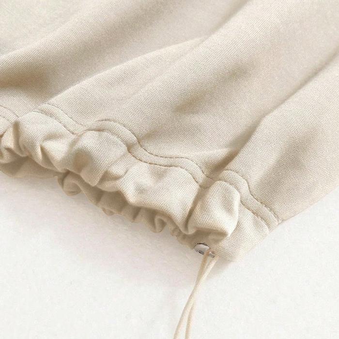 Women Spring Autumn Casual Sports Zipper Lapel Long Sleeve Solid Color Pullover Hoodies Sweatshirt Top
