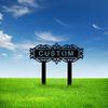 Metal Garden Sign Stake, Flower Yard Decor, Personalized Name Stake, Outdoor Garden Ornament