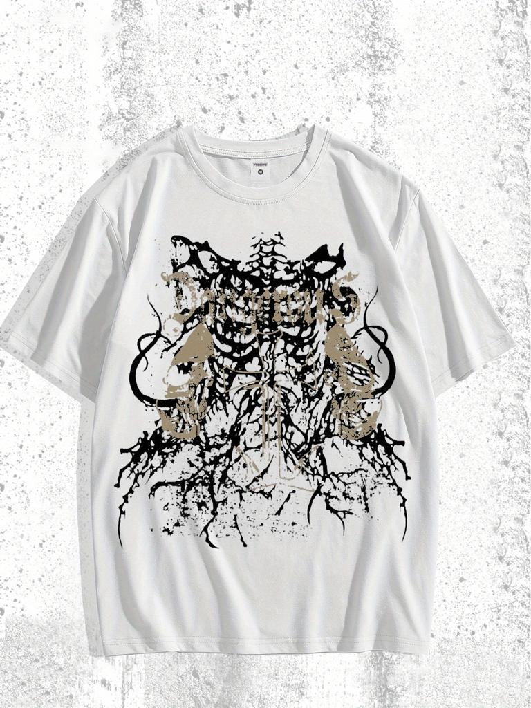 Hotselling Mens Tshirts for Summer 2025 Casual Roller Skating 3D Printed Breathable Mesh Street Mens Wear