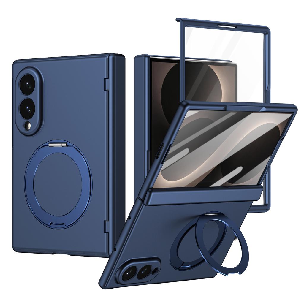 Magnetiskt 360° Rotationsställ Gångjärnsskydd Hårt PC-fodral För Samsung Galaxy Z Fold 8 Ultra 7 6 5 Heltäckande Fodral Glasfilm
