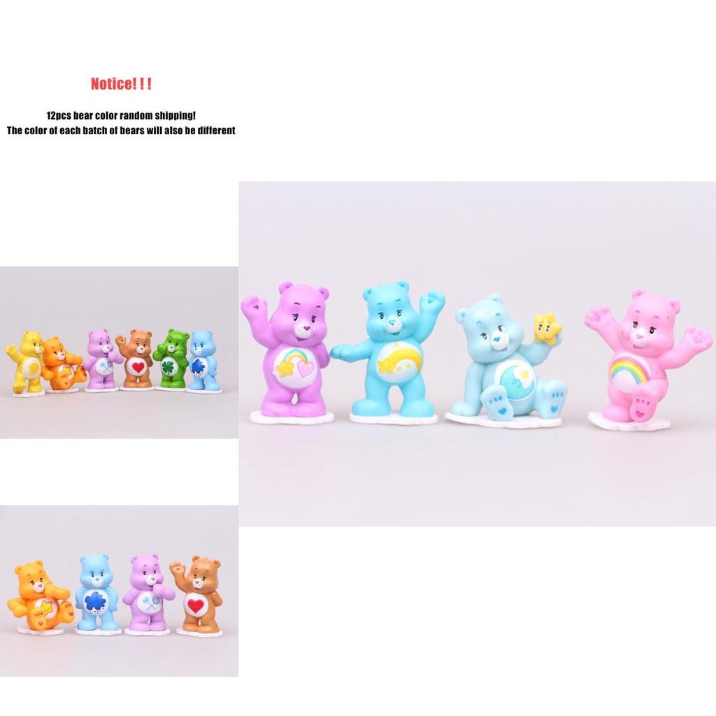Colorati 12 Pezzi Giocattoli Care Bears Per Regali ai Fan dei Bambini e Decorazioni per la Stanza