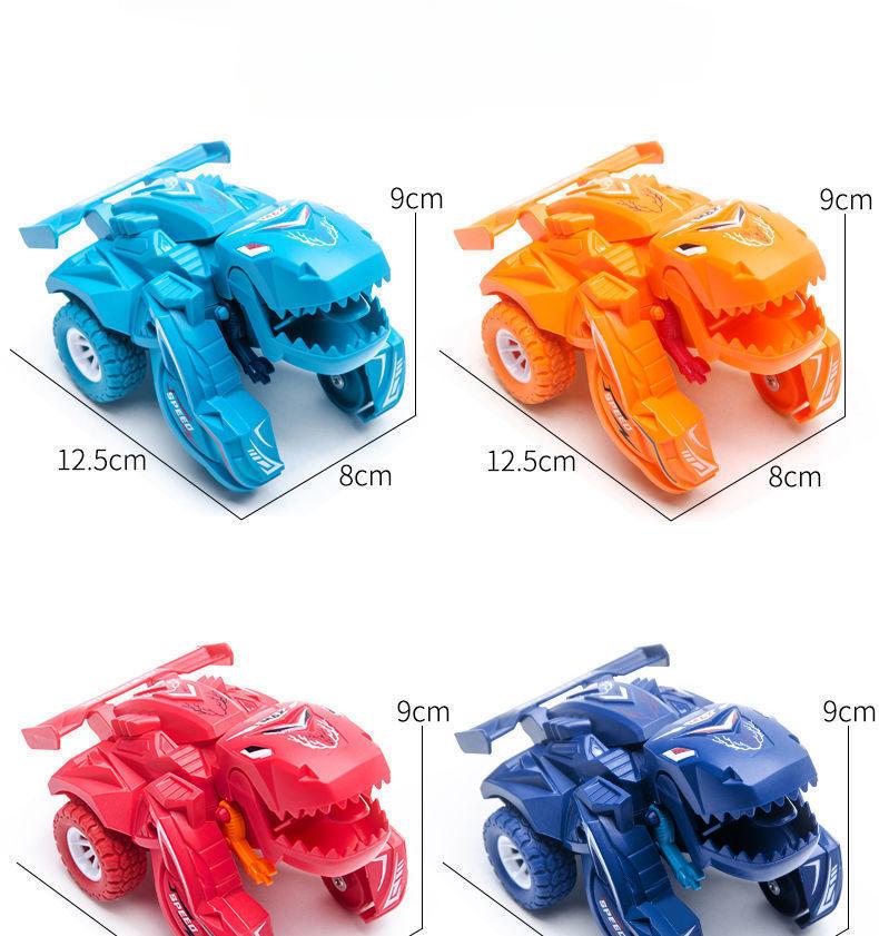Transforming Dinosaur Car Deformation Car Toys Inertial Sliding Dino Car Automatic Transform Toy Boys Amazing Gifts Kid Toy