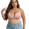 Thin High-elastic Smooth Triangle Cup No-rim Bra Fat Girl Big Chest Small Non-empty Cup Side Breast Underwear