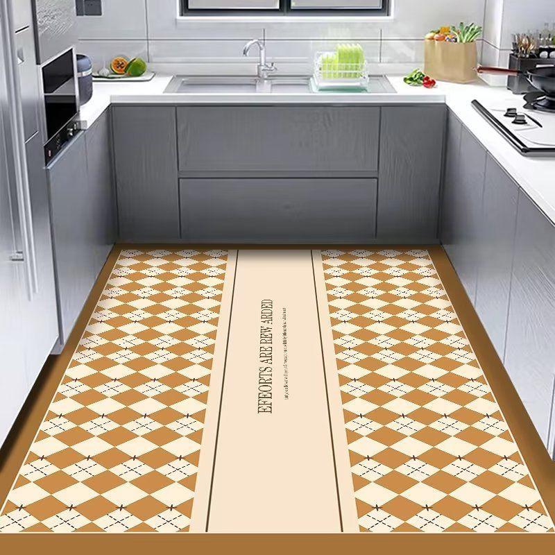 Modern Simple Kitchen Floor Mat Household Dirt-Resistant Wear-Resistant Oil-Absorbing Diatom Mud Floor Mat Non-Slip Water-Absorbing Easy To Take Care