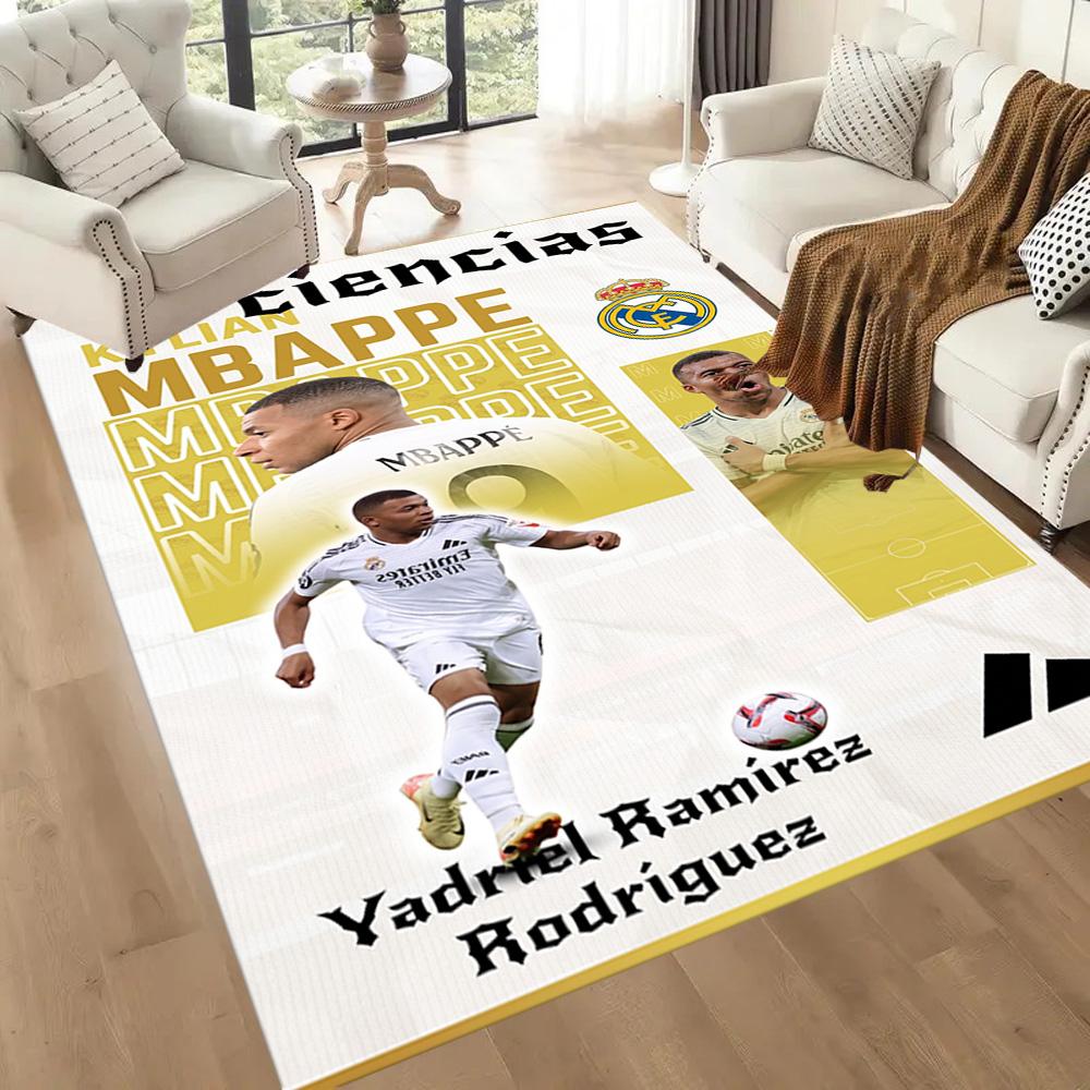 Mbappe 171 Floor Rug Office Rug Perfect for Dormitory Outdoor Dining Room Bedrooms Antislip Carpet Office Home Decor