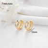 New Trendy Real Gold Plated Round Hoop Earrings For Women Girls Ladies Big Hoops Gold Circle Ring Earrings Party Gift