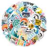 50Pcs Surf Stickers for Teens Girls Surfing Laptop Stickers for Water Bottles Surfboard Waterproof Vinyl Stickers Surfer Stickers Pack