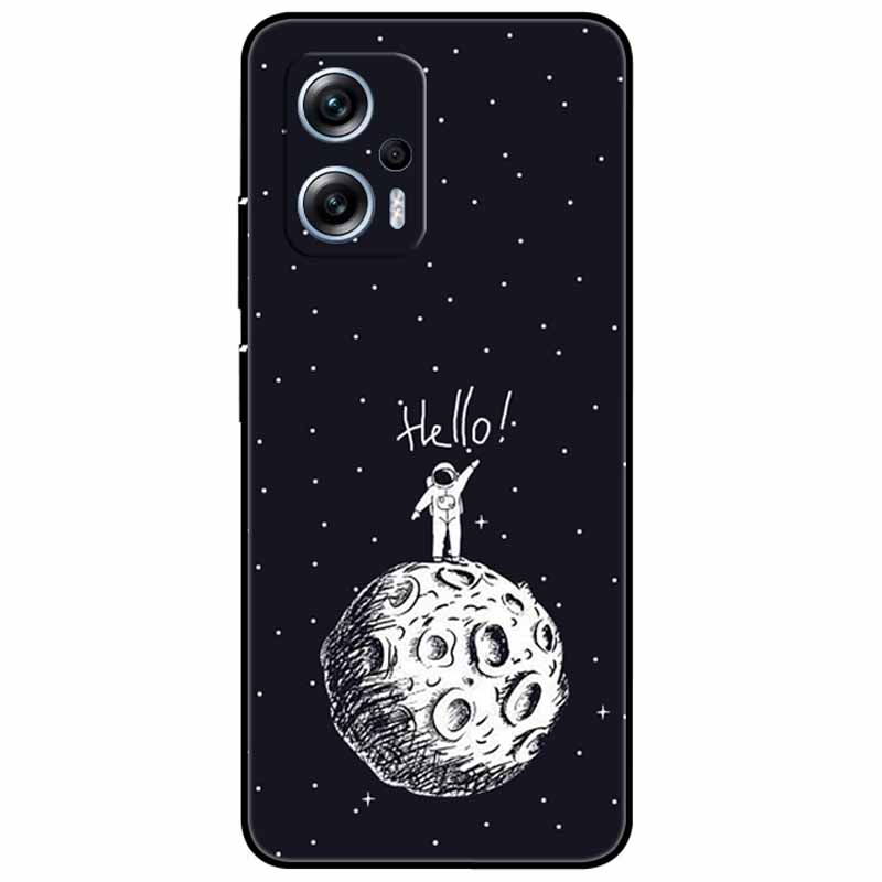 For Xiaomi Poco X4 GT Case 6.6'' Cat Wolf TPU Silicone Soft Coque Fundas for Poco X4 GT 5G Cover Black Edge Lovely PocoX4 X 4 GT