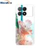 Para Capa Xiaomi Poco X6 Pro TPU Macio Pintado Capas de Telefone Para Xiomi Poco X6 PocoX6 Pro 5G Capa de Silicone Flor Fundas Protetora