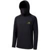 Bassdash UPF Hooded Fishing with Face Sun Long Sleeve Fishing Shirt Men's 50+ T-Shirt Mask, Protection,