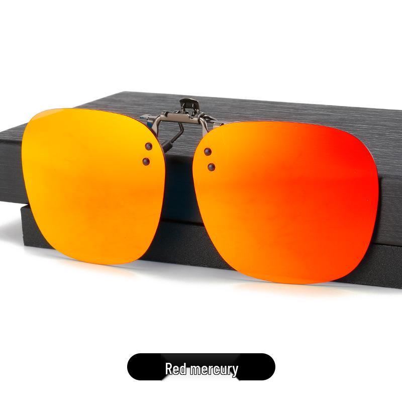 2025 Polarized Rimless Polygonal Clip-on Sunglasses for Day/Night Outdoor, Fishing, and Driving