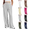 Women's Wide Leg Sweatpants Elastic Drawstring High Waisted Sweat Pants With Pockets