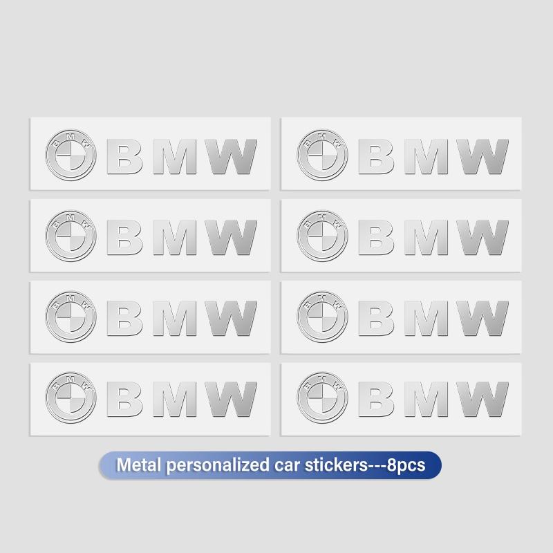 UVGK5 Metal Car Logo Emblem Decal Anywhere Stickers Decor Accessories For BMW Performance M E87 E30 E46 E28 F35 G20 E93 F20 X3 X
