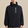 Anta Training Series Letter Zipper Hooded Fleece Jacket Men jackets Basic-Black 952347702-4