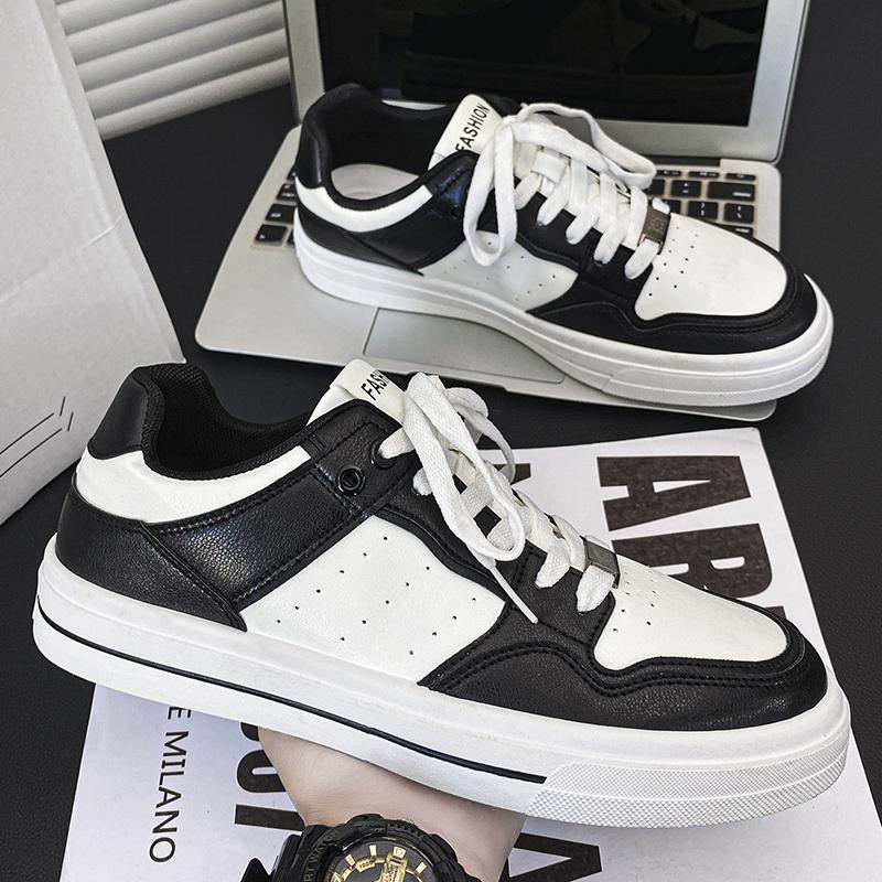 2025 Neue Atmungsaktive Herrenschuhe, Koreanische Version von All Sports Casual Board Schuhe, Abriebfest Rutschfest Kleine Weiße Schuhe