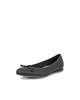 ECCO TOUCH BALLERINA 2.0 Ballerines en Cuir Véritable pour Femmes avec Ruban, Noir, Taille 23.0 cm, 3E