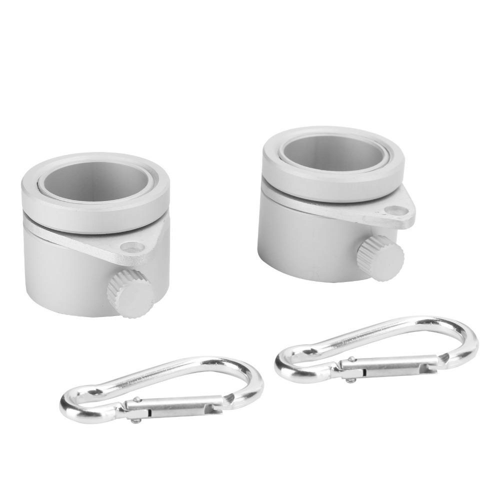 2Pcs Aluminum Alloy Flagpole Ring Rotating Flagpole Accessory Stable Rotating Ring  Flag Use