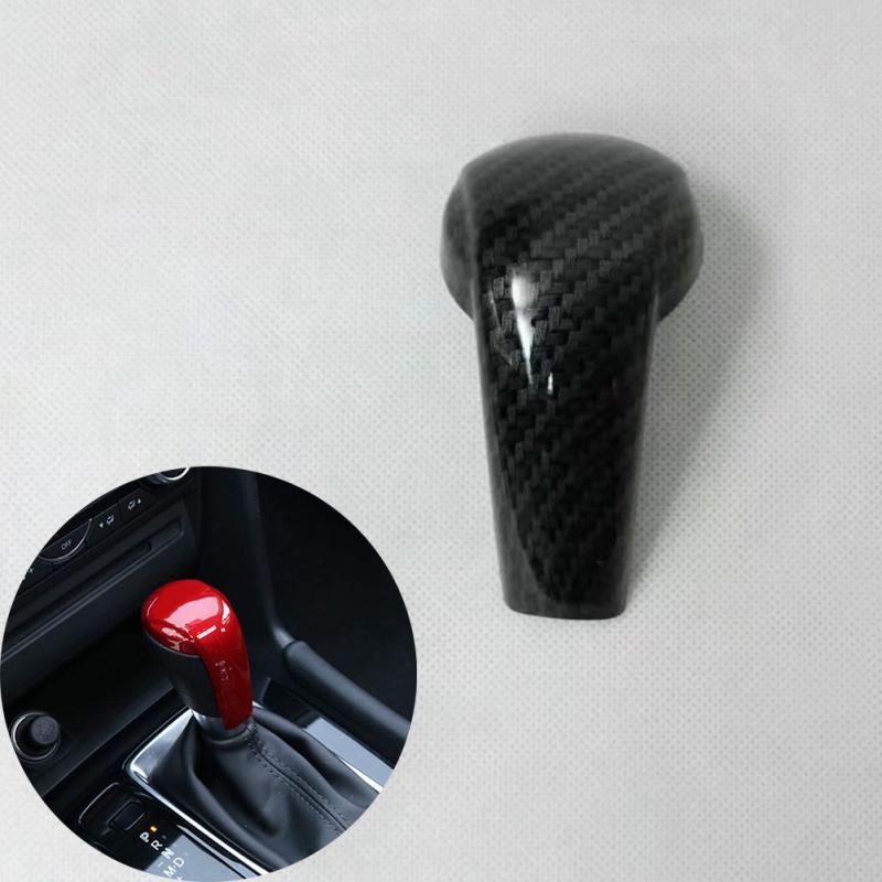 Sport Style Carbon Fiber Print Gear Shift Knob Cover Anti-Slip Soft for Mazda 2 3 6 CX-3 CX-5