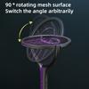 Electric Mosquito Swatter Folding Design 3500V Powerful Shock Rechargeable Battery USB Type-C Charging Mesh Insect Swatter