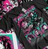 MENS WOMENS Tanjiro Demon Slayer T-shirt Kimetsu No Yaiba Horror Anime Nezuko Shirt All Size
