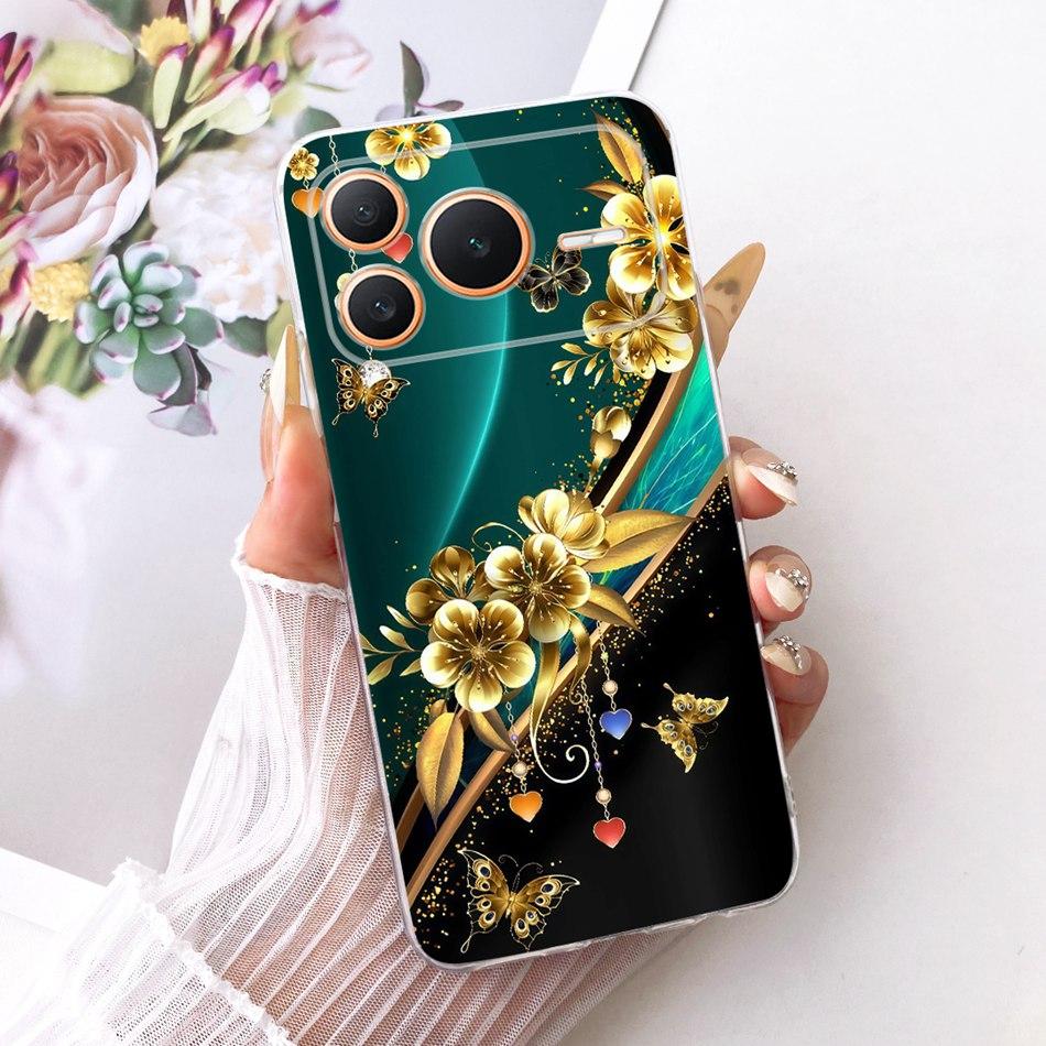 For Honor Power 2 / Power 5G 2026 Cute Flower Butterfly Cat Painted Case For Honor Power Power2 Soft Silicone TPU Phone Cases