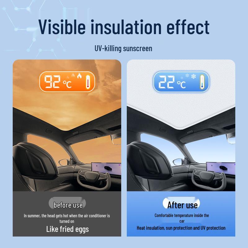 Ji Yue 24 Model 07 Sunroof Shade: Sun Protection, Heat Insulation, Privacy.