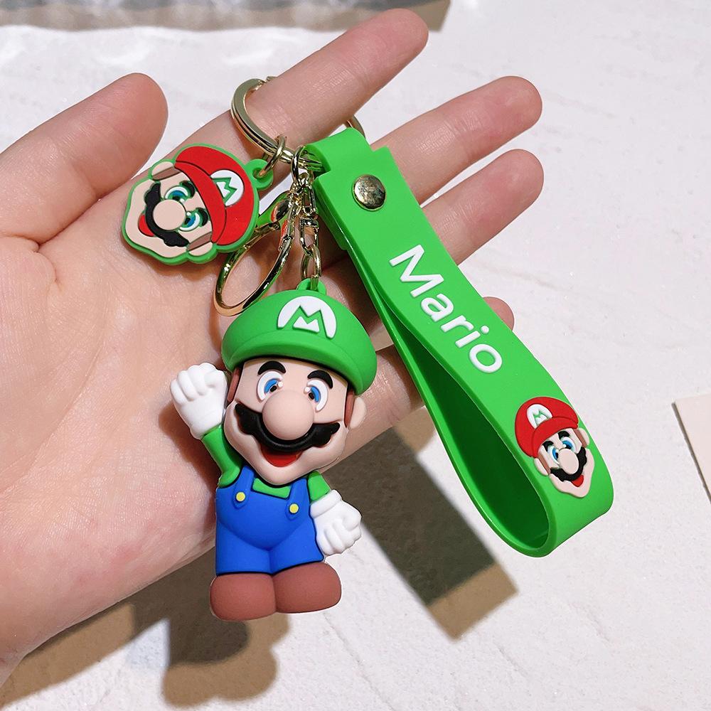 27 Styles Porte-clés Super Mario Bros Figurine d'Action Mignon Personnage de Dessin Animé Jouet Poupée Modèle Décoration Cadeau d'Anniversaire Enfant