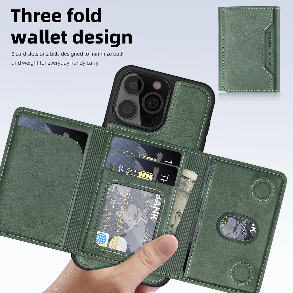 Applicable To IPhone 16 Product Shield Magnetic Charging Mobile Phone Case Apple 15 ProMax Card Bag Bracket Anti-fall Protection Case