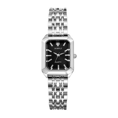 Square Watch with Analog Stylish Quartz Accessory Perfect Gift for Day Women's Bracelet, Silver Display, Waterproof, Watch, Women's - Birthdays,