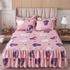 Household Thick Cotton Bed Skirt Korean Style Princess Style Bedspread Anti Slip Simmons Minimalist Protective Cover